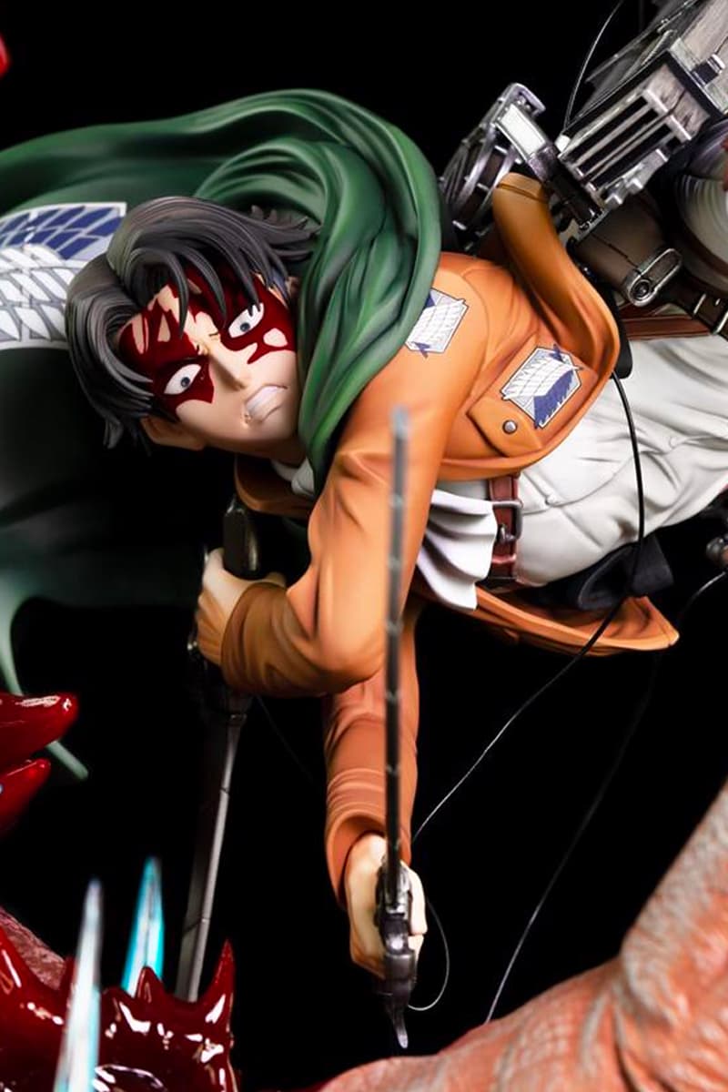 Kitsune Statue Levi Vs Beast Titan 1 6 Scale Figure Hypebeast levi vs beast titan 1 6 scale figure