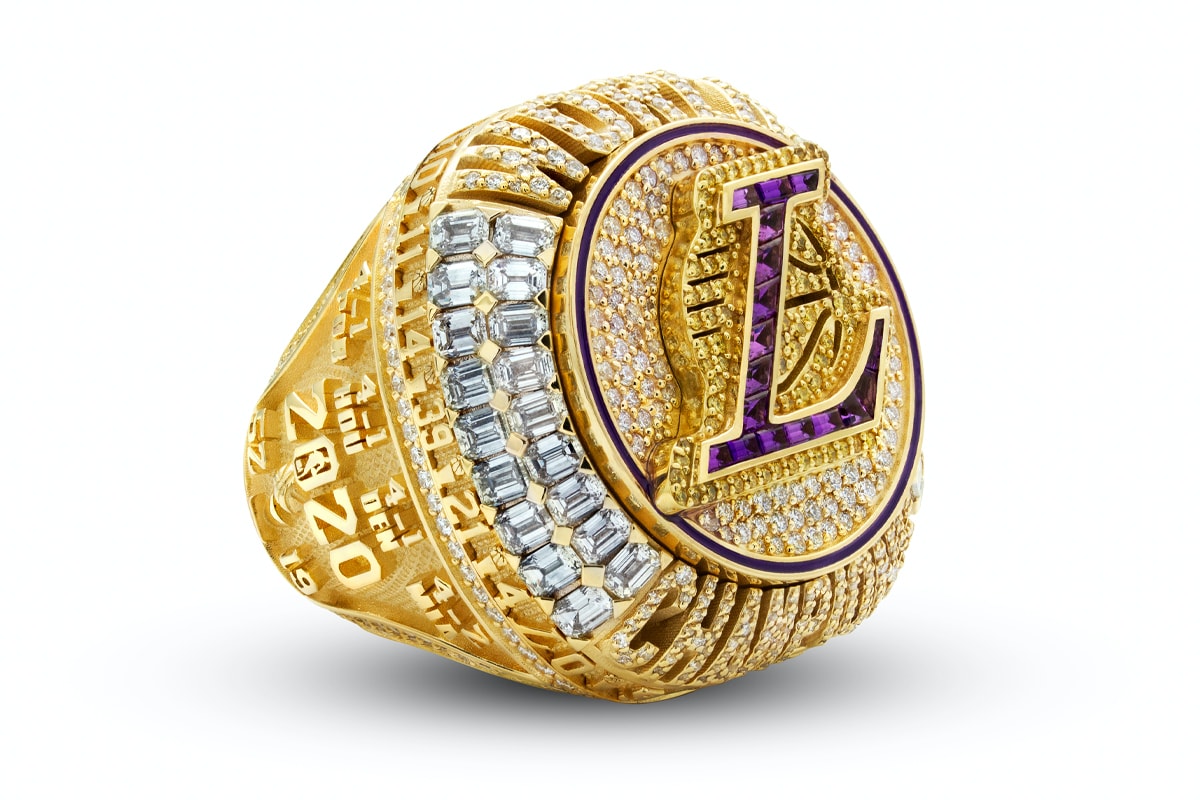Los Angeles Lakers 2020 NBA Championship Ring Kobe Tribute Social Justice Leave a Legacy