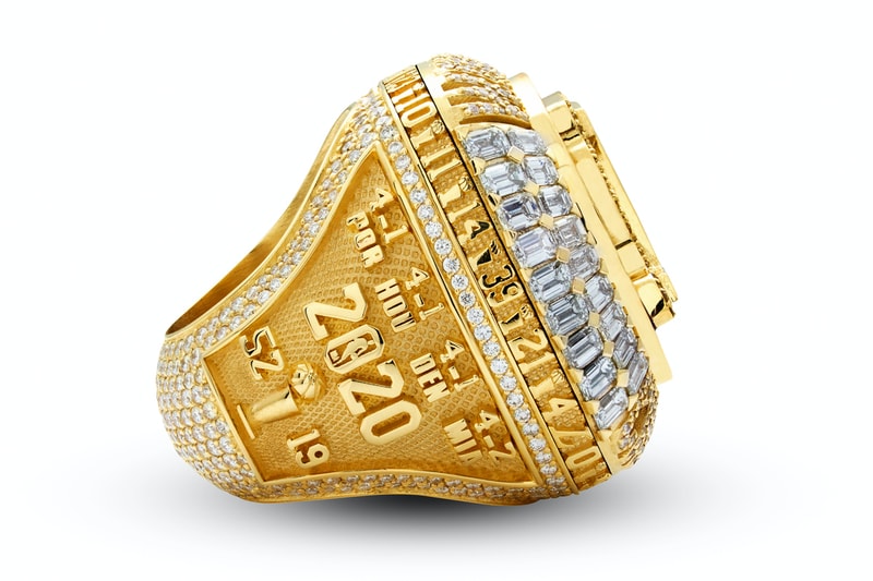 Los Angeles Lakers 2020 NBA Championship Ring Kobe Tribute Social Justice Leave a Legacy