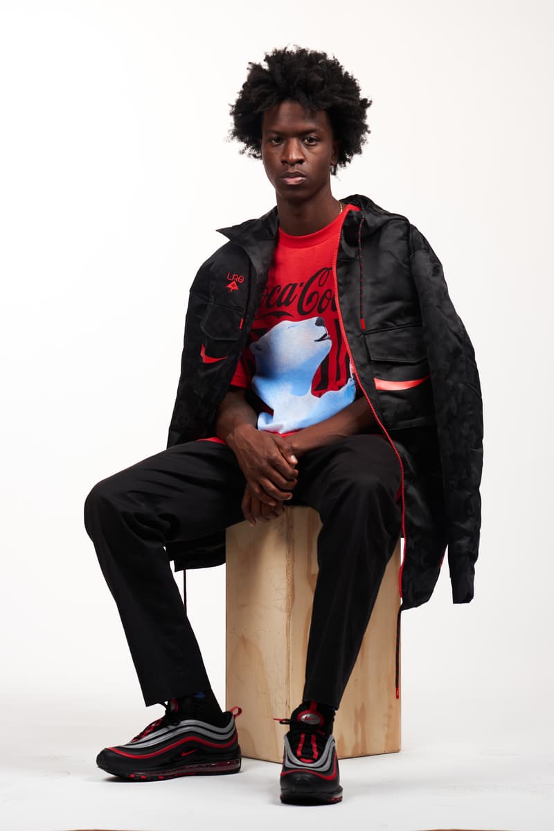 lookbook coca-cola tshirt long sleeve shirt windbreaker fleece set lifted research group so-cal