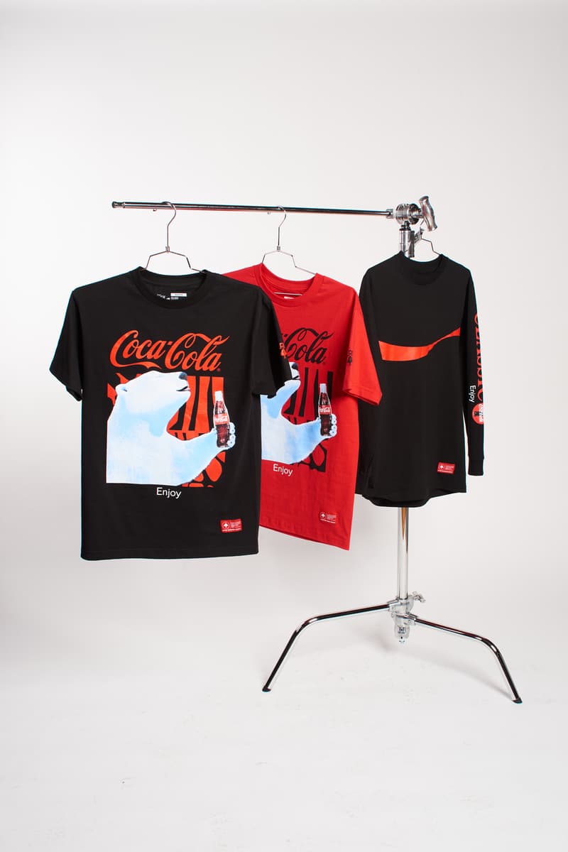 lookbook coca-cola tshirt long sleeve shirt windbreaker fleece set lifted research group so-cal