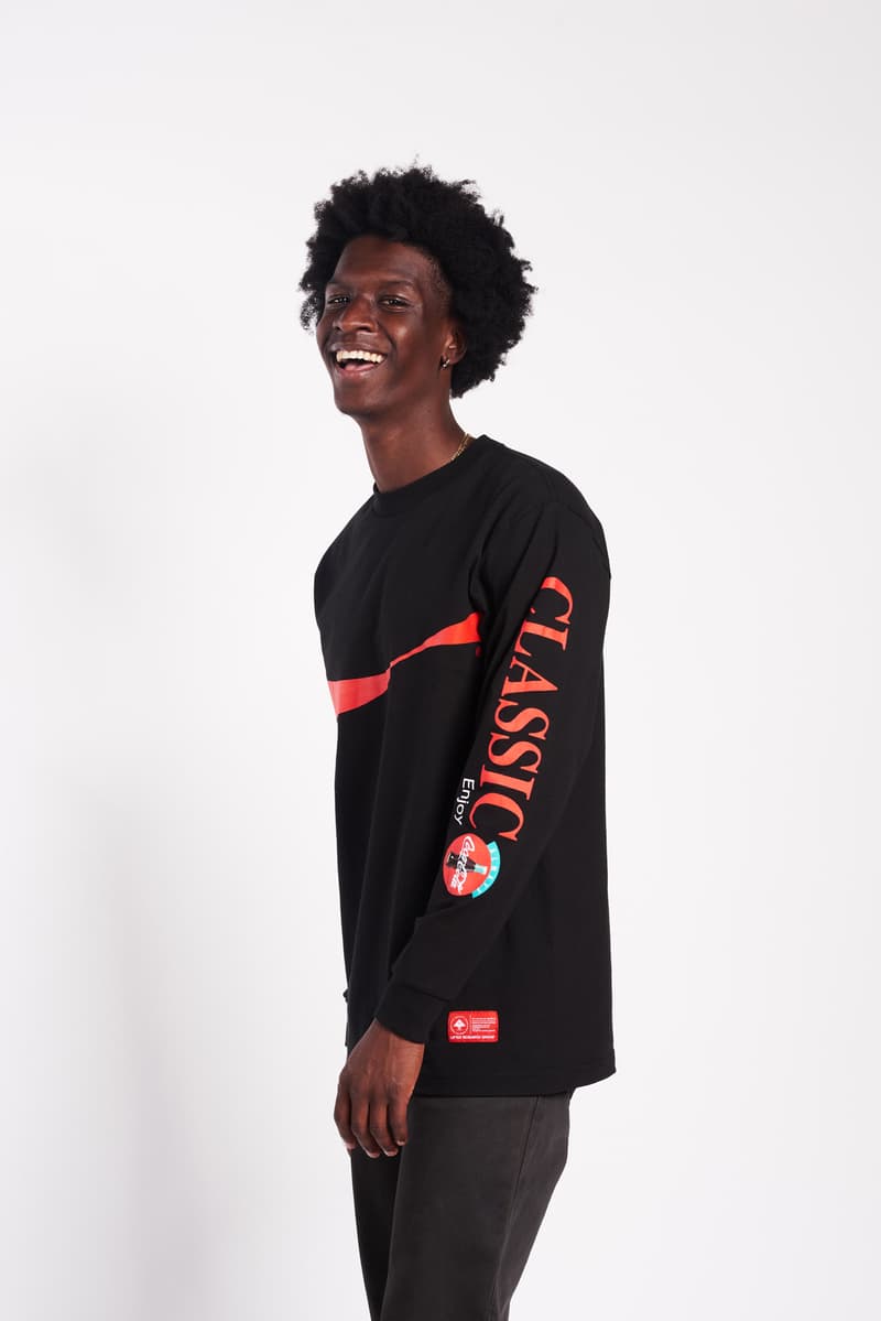 lookbook coca-cola tshirt long sleeve shirt windbreaker fleece set lifted research group so-cal