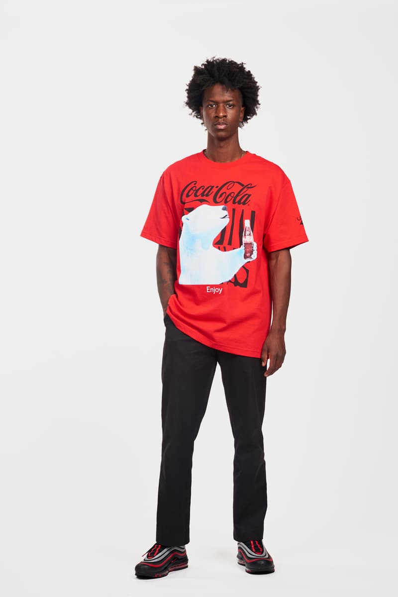 lookbook coca-cola tshirt long sleeve shirt windbreaker fleece set lifted research group so-cal