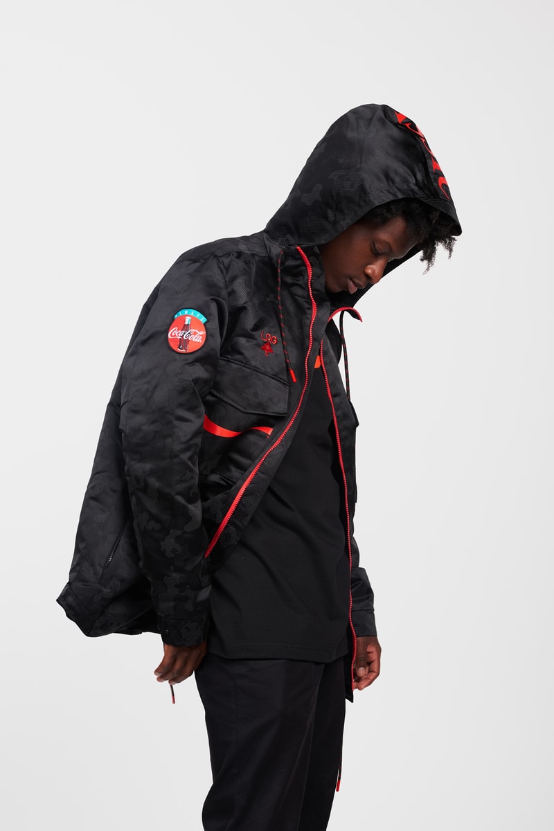 lookbook coca-cola tshirt long sleeve shirt windbreaker fleece set lifted research group so-cal
