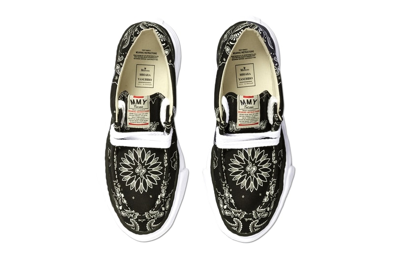 Maison Mihara Yasuhiro OG Sole Moccasin Bandana Print sneakers shoes runners kicks trainers footwear fall winter 2020 collection fw20