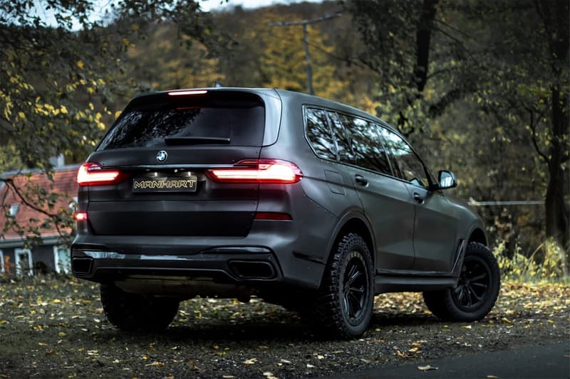 manhart automotive tuner bmw x7 suv off roader dirty edition rivets armored vehicle 