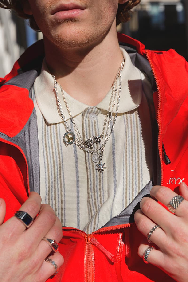 MAPLE pre SS21 Holiday Release lookbook accessories earrings rings necklaces jewelry silver