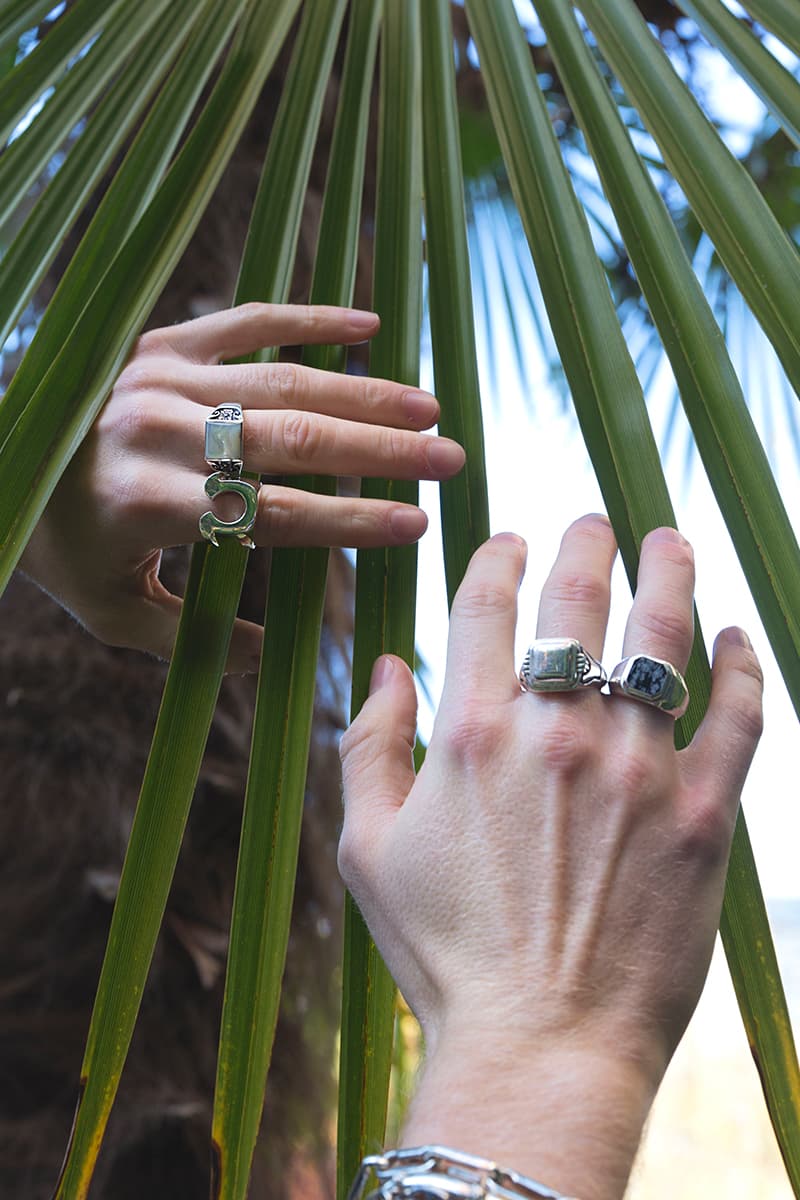 MAPLE pre SS21 Holiday Release lookbook accessories earrings rings necklaces jewelry silver