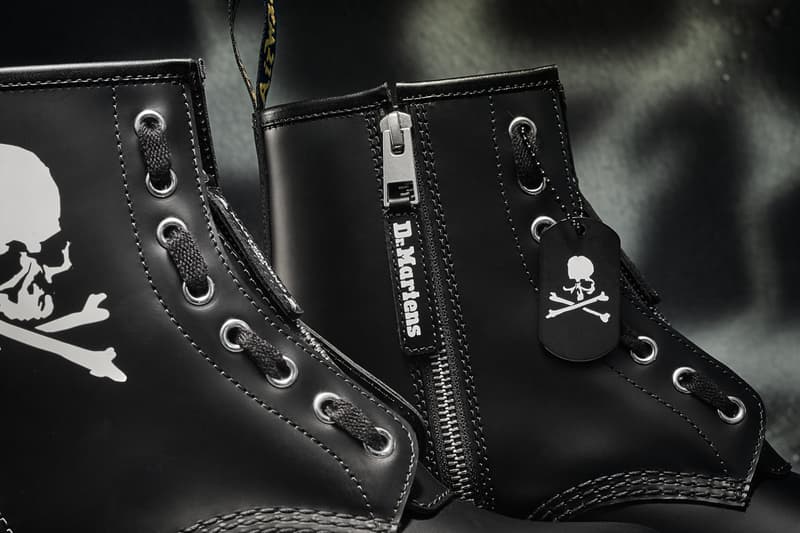 mastermind WORLD x Dr. Martens 1460 Remastered Series Masaaki Homma Japanese Punk Designer Label Boots Fall Winter 2020 FW20 Black Leather 