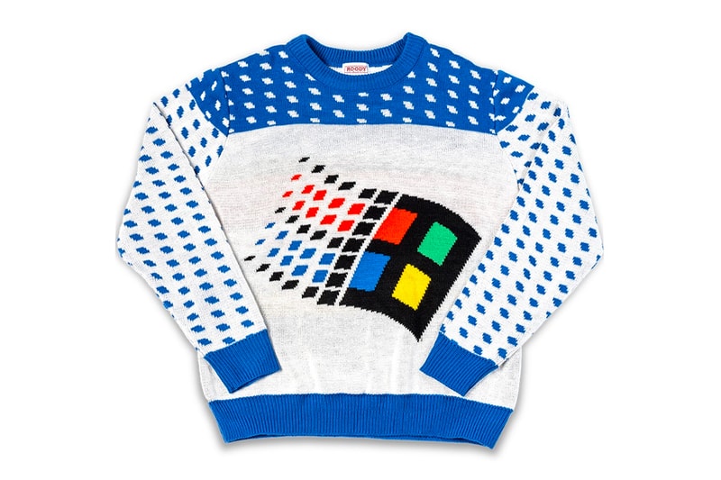 Microsoft Windows 95 Ugly Christmas Sweater Release Windows XP MS Paint 