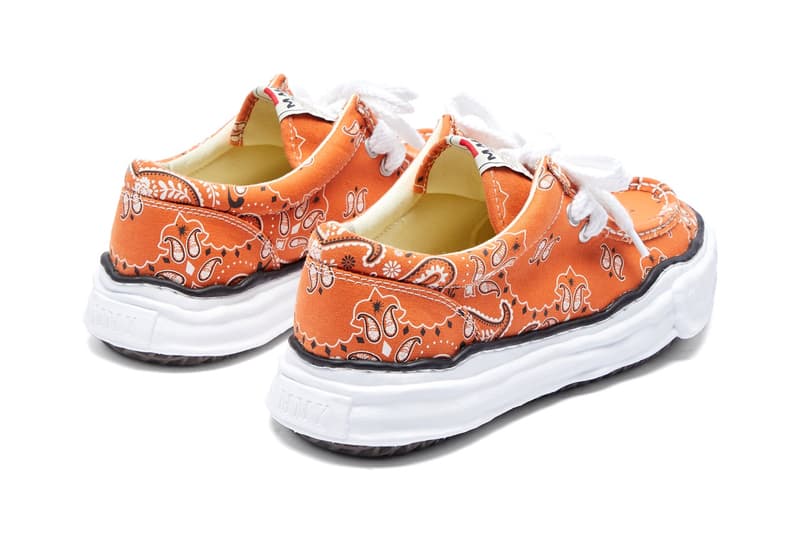 Mihara Yasuhiro bandana orange print information paisley moccasin release Fall winter 2020