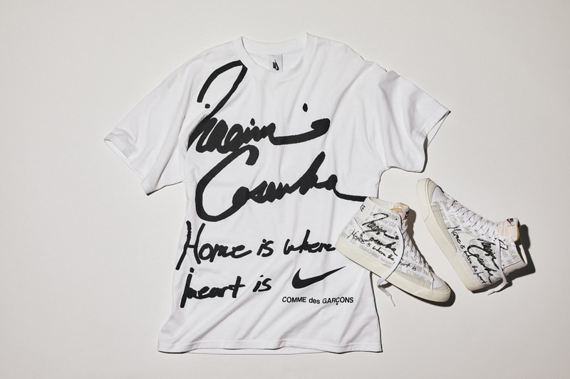 naomi osaka comme des garcons nike sportswear blazer mid 77 vintage switch publishing black white gray official release date info photos price store list buying guide pure platinum sail DA5383 100