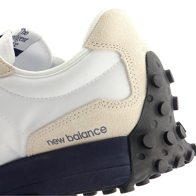 new balance 327 munsell white with team navy