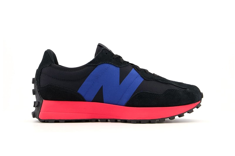 new balance 327 munsell white team navy black energy red release info photos buying guide store list