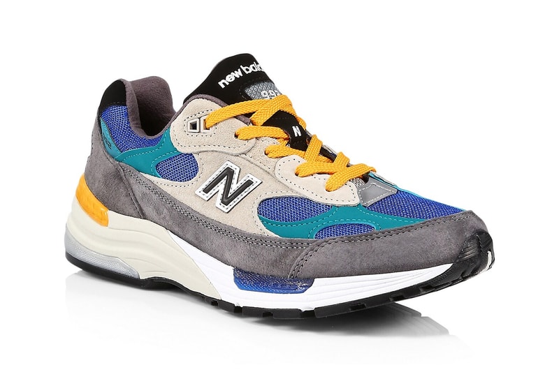 new balance 992 colorblock release info photos price store list buying guide grey green blue yellow white 