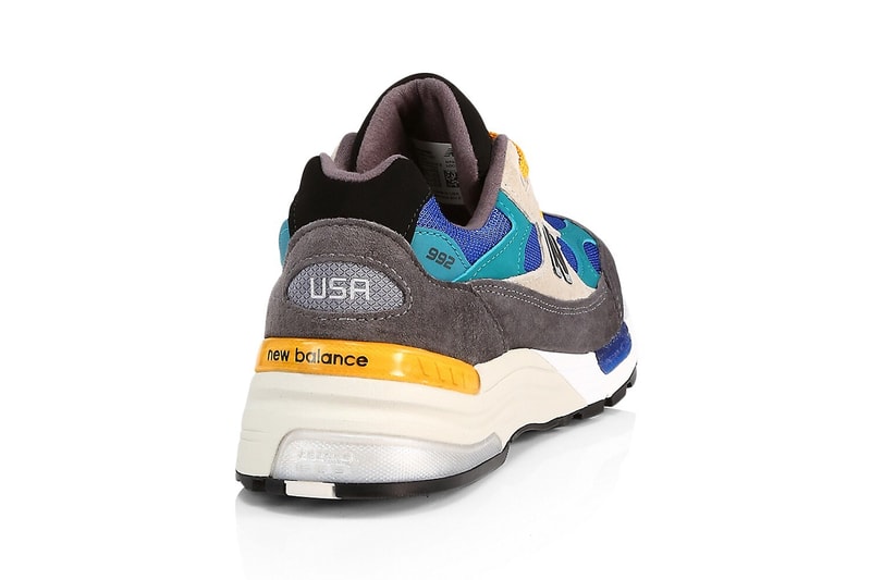 new balance 992 colorblock release info photos price store list buying guide grey green blue yellow white 