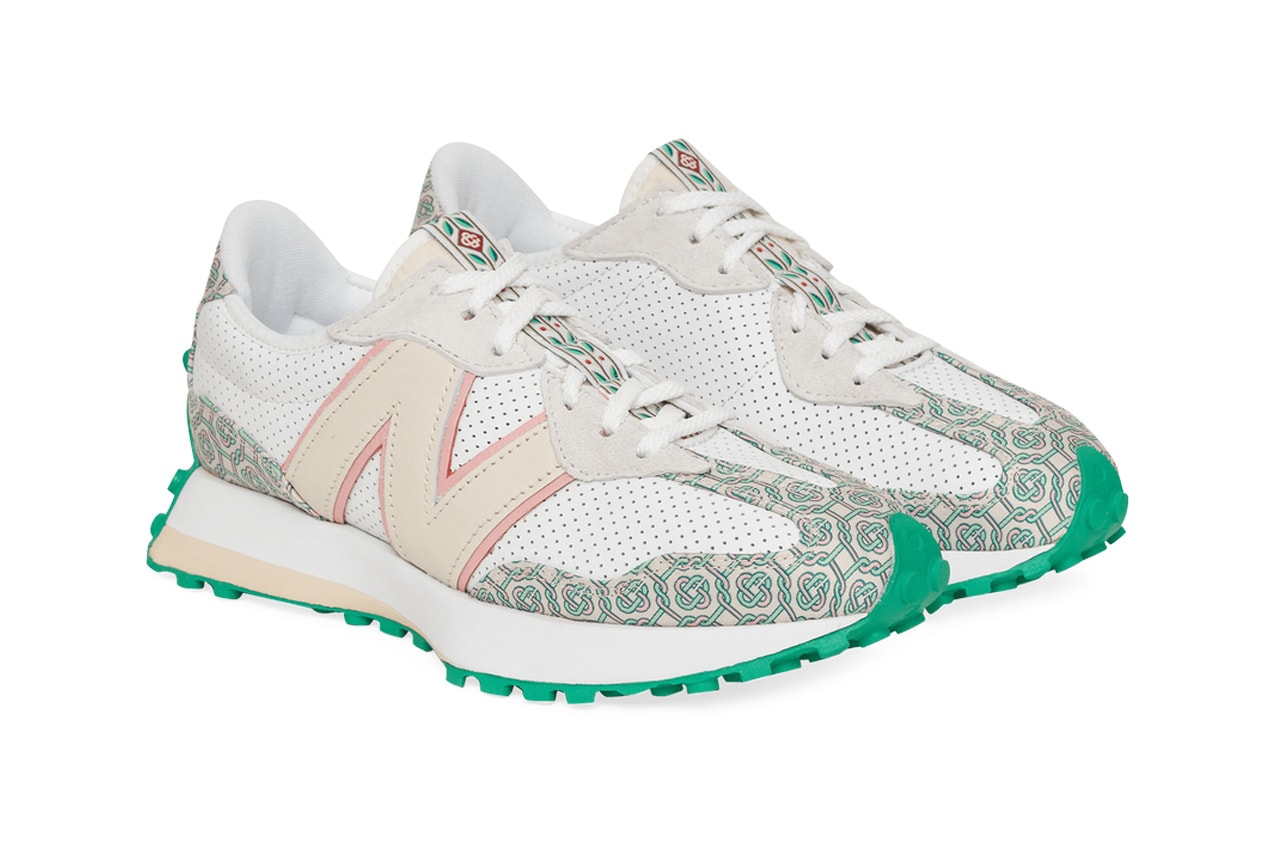 new balance Casablanca 327 237 release information collaboration monogram pattern 2020 December release where to buy