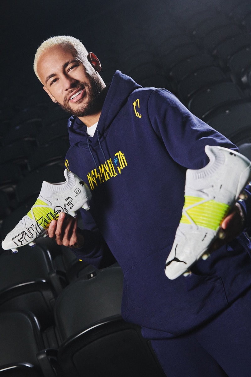 puma neymar jr football soccer brazil paris saint-germain future z 1.1. sao paolo apparel collection release details white yellow black