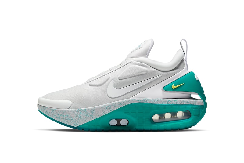 nike adapt auto max jetstream  CZ6799 001 white teal volt release info date pricing photos buying guide