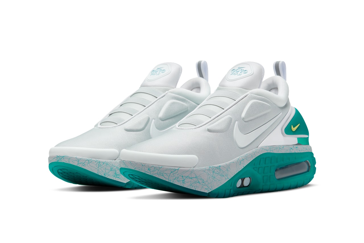 nike adapt auto max jetstream  CZ6799 001 white teal volt release info date pricing photos buying guide