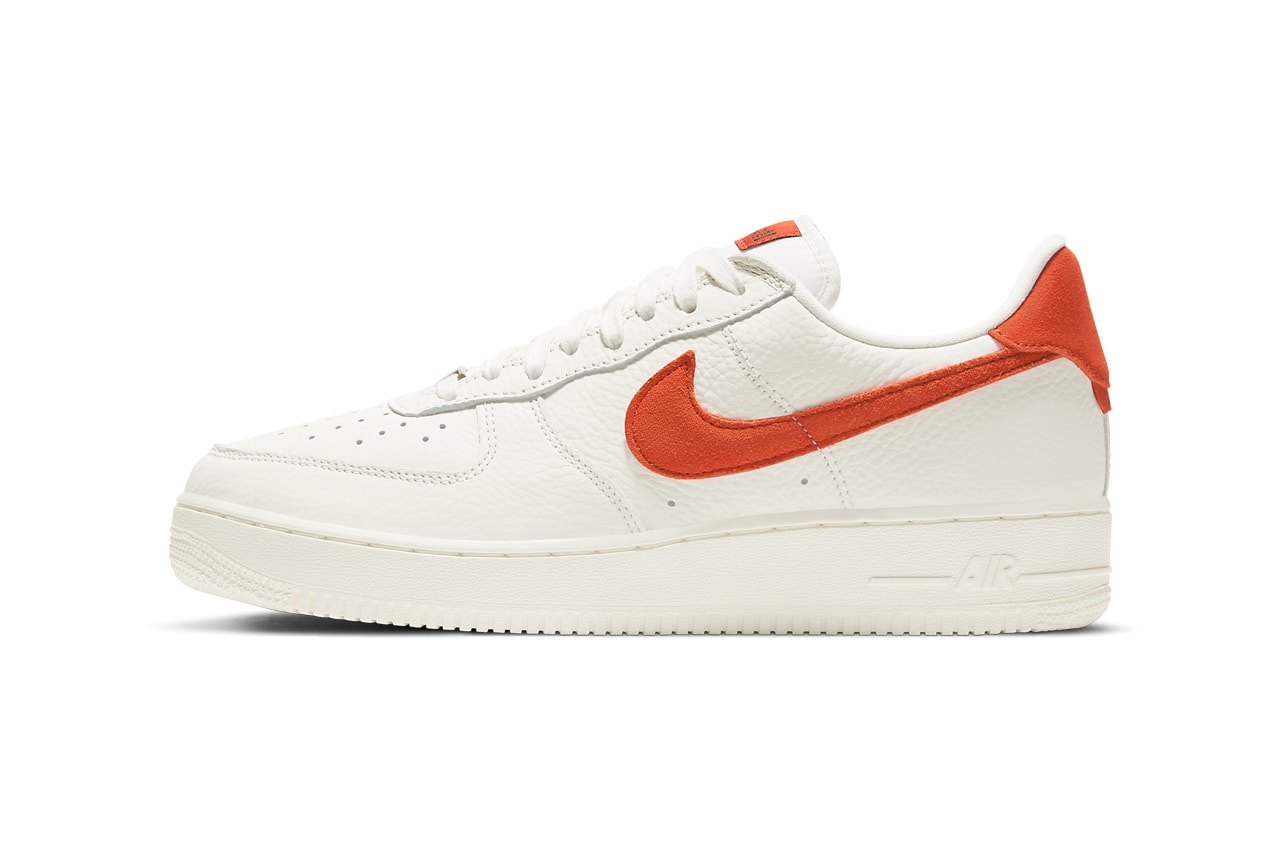 nike sportswear air force 1 low craft sail mantra orange CV1755 100 official release date info photos price store list buying guide