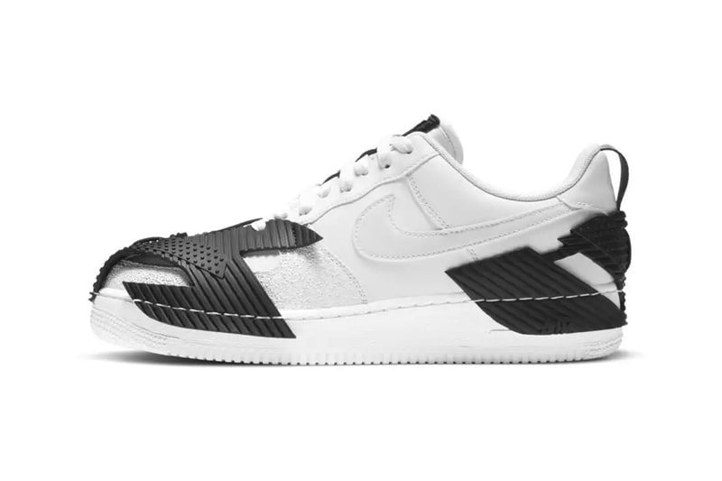 nike air force 1 ndstrkt white black rubber armor details release information closer look buy cop purchase
