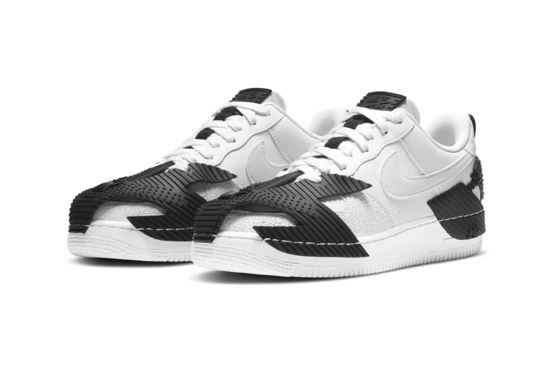 nike air force 1 ndstrkt white black rubber armor details release information closer look buy cop purchase