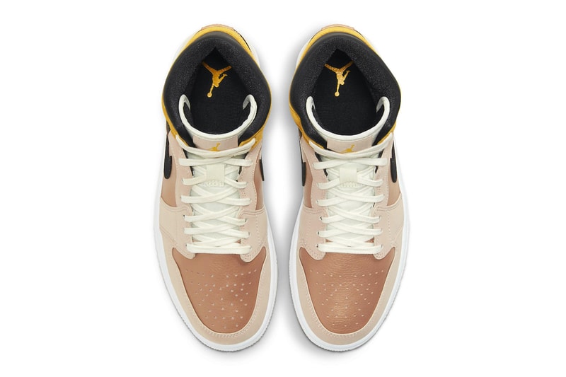 Air Jordan 1 Mid SE Particle Beige DD2224 200 menswear streetwear sneakers kicks runners trainers shoes footwear fall winter 2020 collection fw20