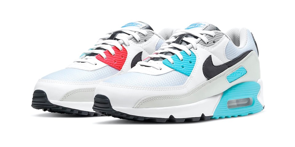 white red and blue air max 90