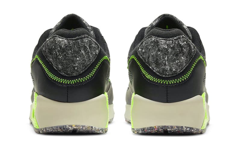 Nike Air Max 90 M2Z2 Eco-Friendly Electric Green Sneaker Black DD0383-001 Recycled Wool