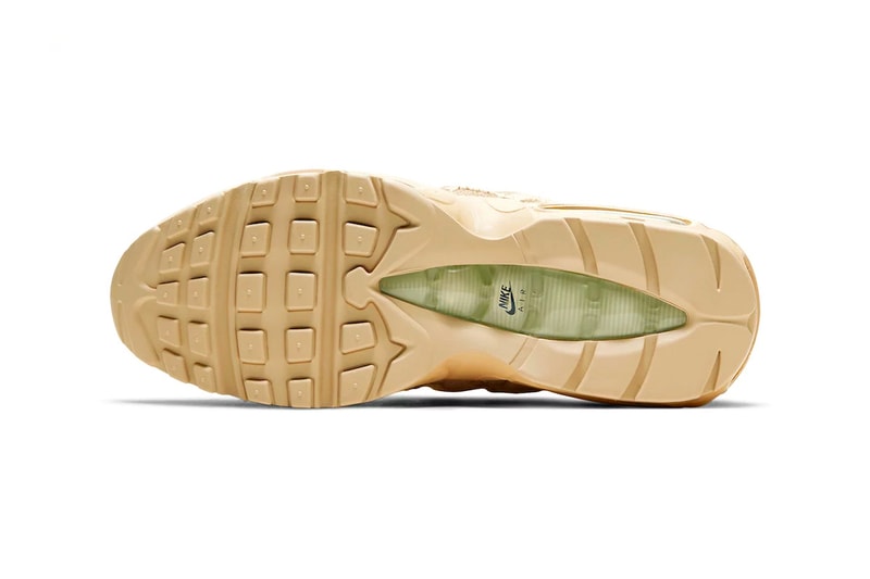 Nike Teases its Air Max 95 PRM Grain Releasing in Early 2021 footwear sneakers swoosh cream sand mint releases
