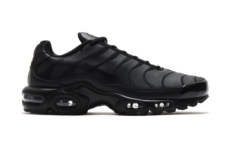 Nike's Air Max Plus Receives Bold Leather "Triple Black" Colorway