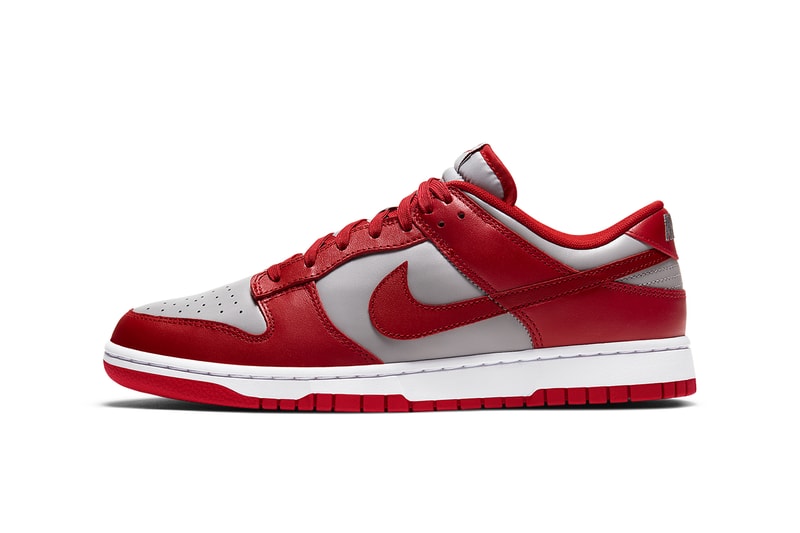 nike dunk low unlv DD1391-002 varsity red medium grey white release info photos buying guide store list 