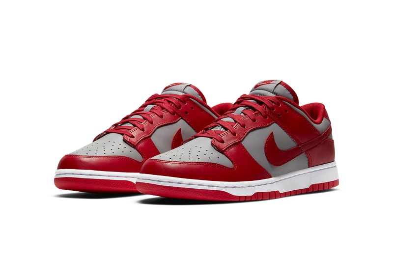 nike dunk low unlv DD1391-002 varsity red medium grey white release info photos buying guide store list 