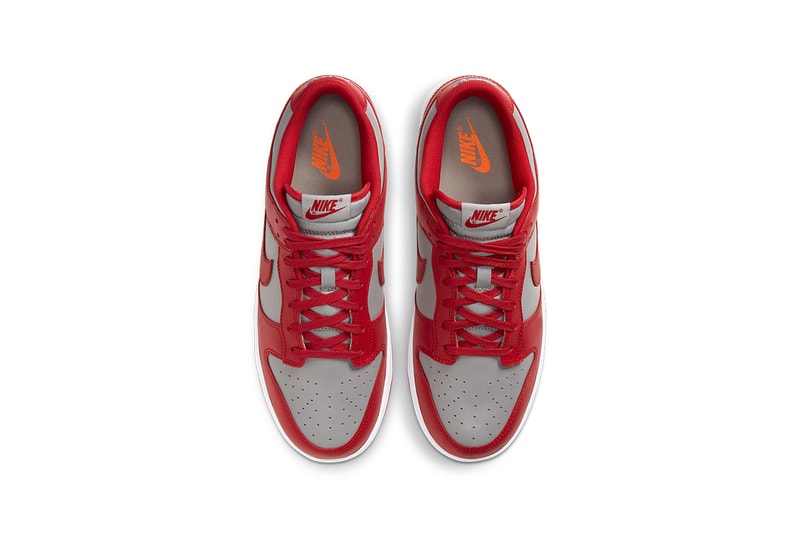 nike dunk low unlv DD1391-002 varsity red medium grey white release info photos buying guide store list 