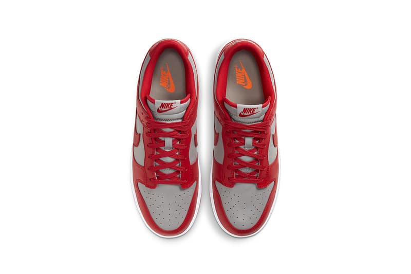 nike dunk low unlv DD1391-002 varsity red medium grey white release info photos buying guide store list