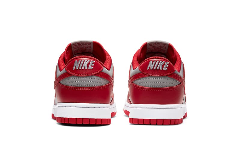 nike dunk low unlv DD1391-002 varsity red medium grey white release info photos buying guide store list 