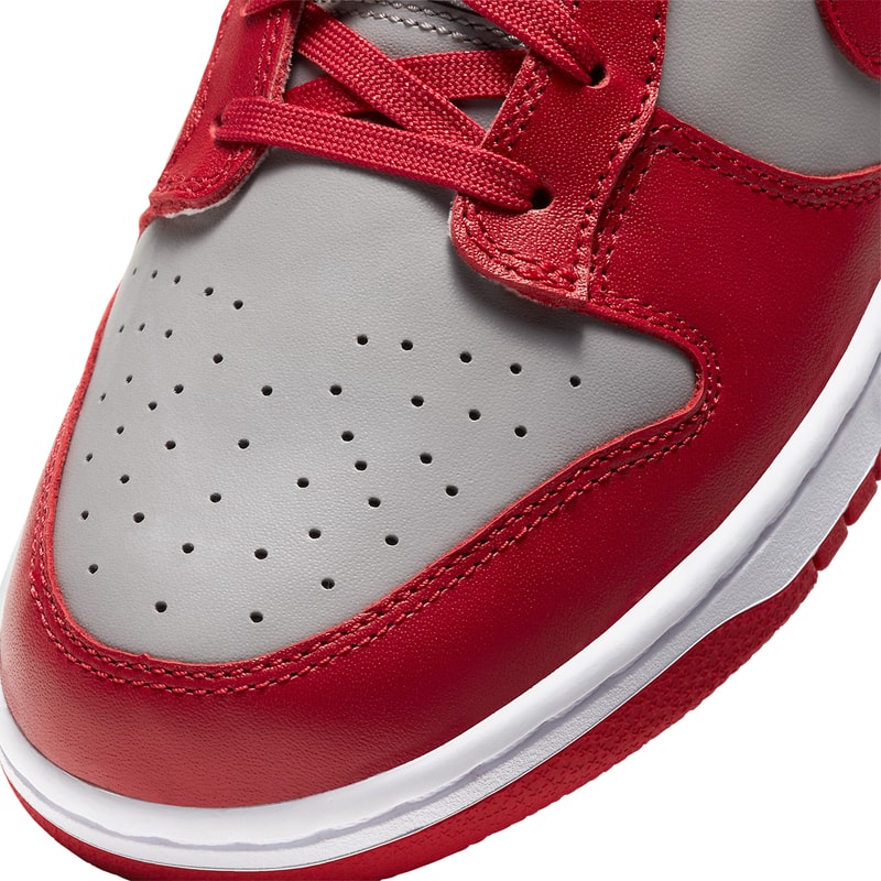 nike dunk low unlv DD1391-002 varsity red medium grey white release info photos buying guide store list 