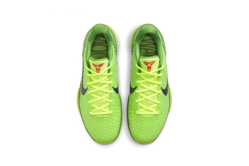 nike kobe 6 protro grinch CW2190 300 release date info kobe bryant christmas eve black mamba 2009 basketball shoes photos pricing buying guide