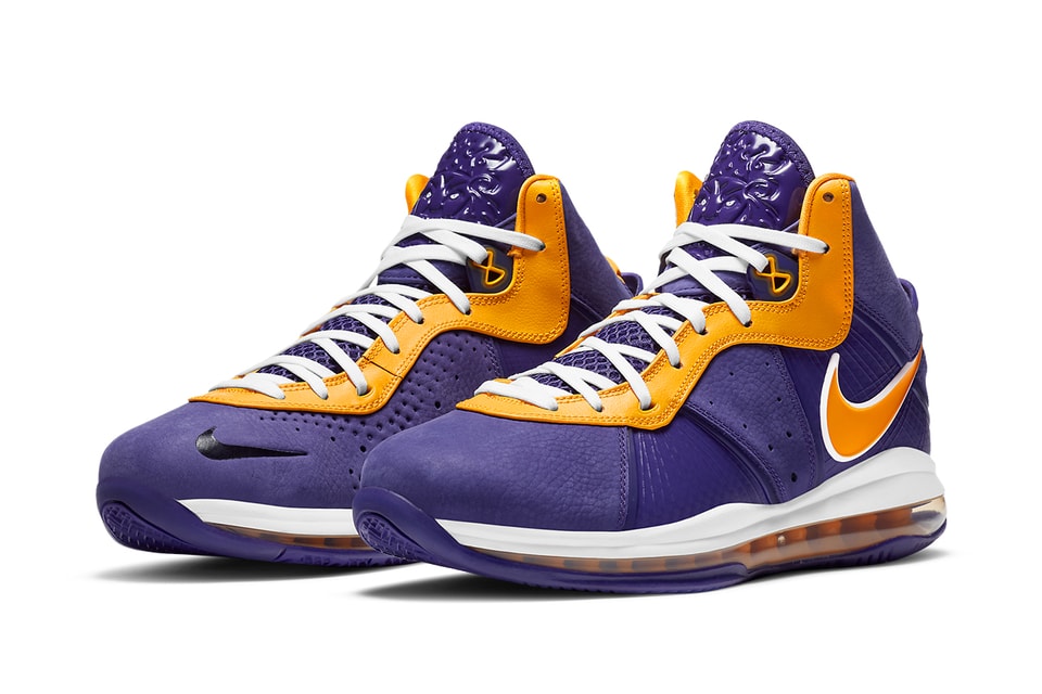 The Nike LeBron Witness 8 Gets a Black Lakers Makeover - Sneaker News