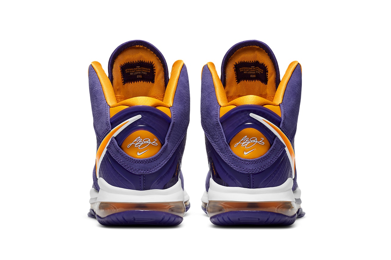 nike lebron 8 lakers DC8380 500 court purple university gold white release date info photos buying guide