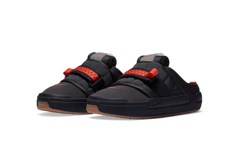 nike offline CJ0693 003 anthracite electro orange gum release info buying guide photos sandal slip on