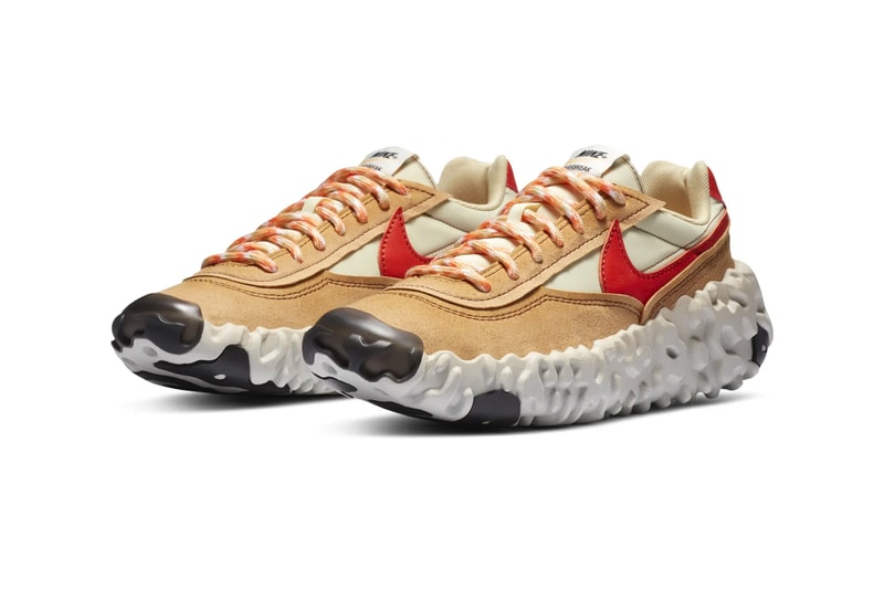 Nike OverBreak SP Fossil First Look Release Info da9784-700 Fossil Red Black Mars Yard NikeCraft Tom Sachs