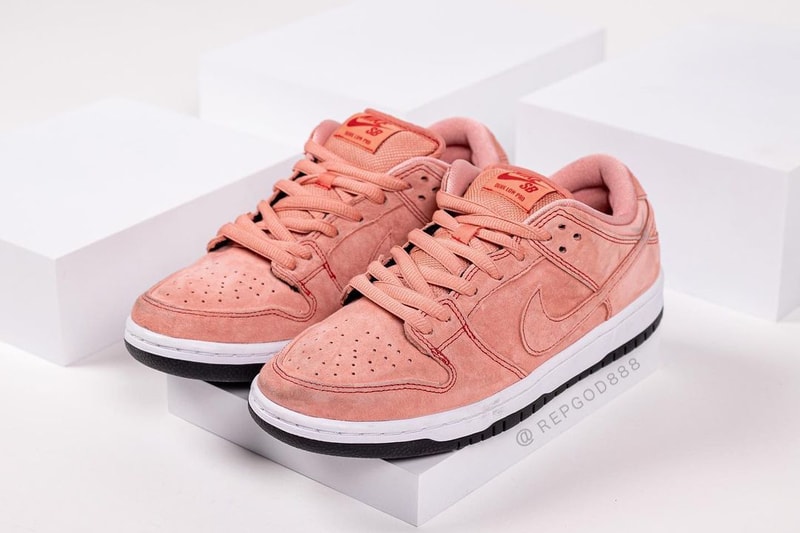 Nike SB Dunk Low "Pink Pig" Porsche Porsche 917/20 1971 24 Hours of Le Mans 39th Grand Prix of Endurance Sneaker Release Information RepGod888 First Look Closer Drop Date Skateboarding Blush Suede Swoosh OG