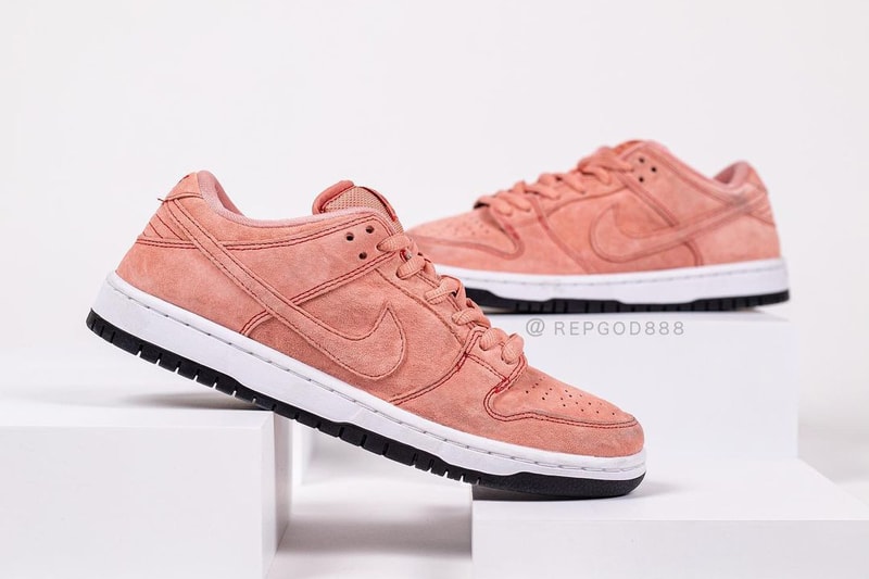 Nike SB Dunk Low "Pink Pig" Porsche Porsche 917/20 1971 24 Hours of Le Mans 39th Grand Prix of Endurance Sneaker Release Information RepGod888 First Look Closer Drop Date Skateboarding Blush Suede Swoosh OG
