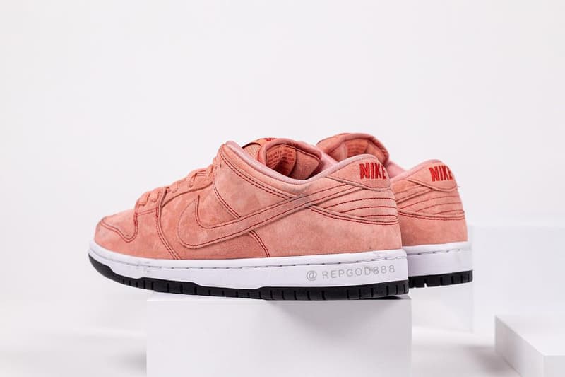 Nike SB Dunk Low "Pink Pig" Porsche Porsche 917/20 1971 24 Hours of Le Mans 39th Grand Prix of Endurance Sneaker Release Information RepGod888 First Look Closer Drop Date Skateboarding Blush Suede Swoosh OG