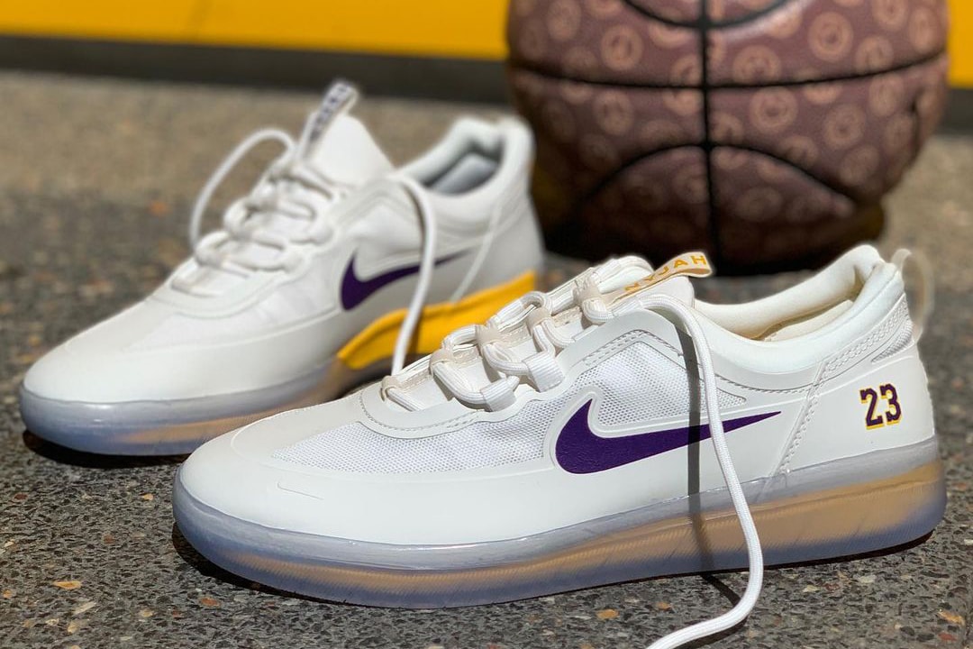 nike sb skateboarding nyjah free 2 lebron james los angeles lakers white purple gold official release date info photos price store list buying guide