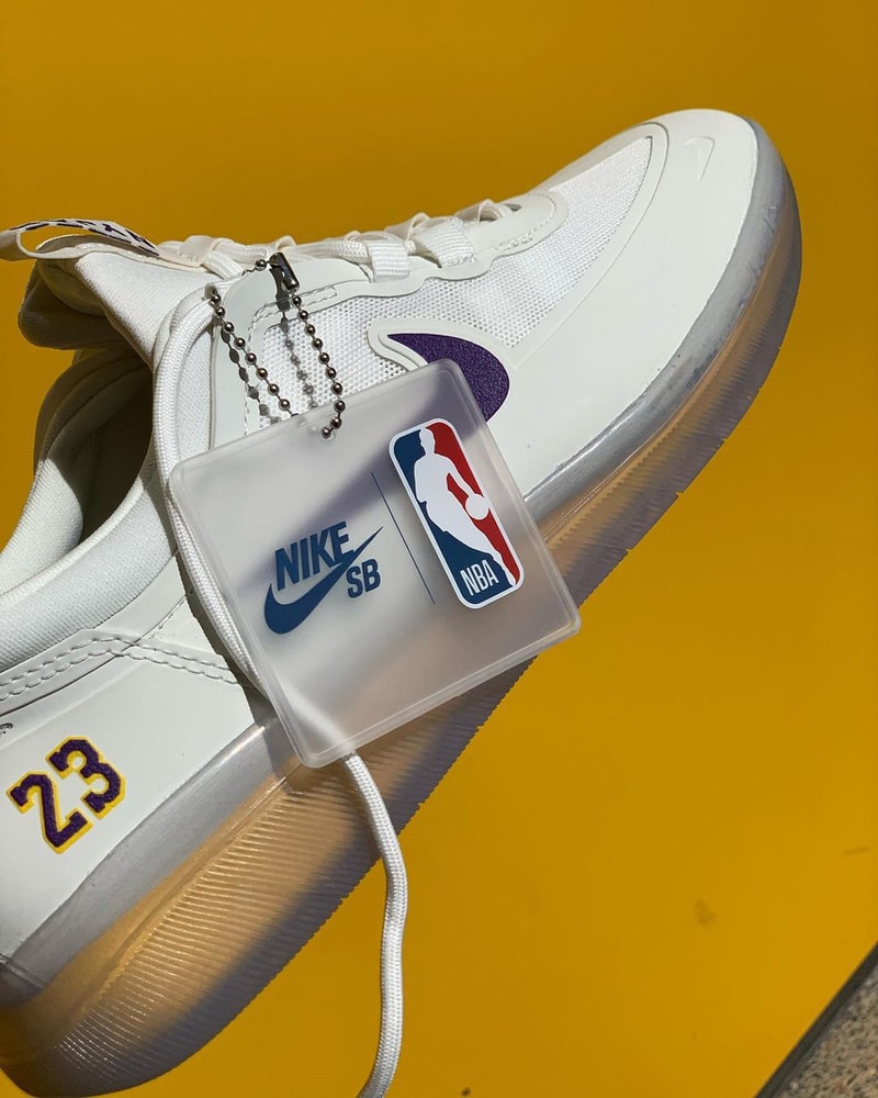 nike sb skateboarding nyjah free 2 lebron james los angeles lakers white purple gold official release date info photos price store list buying guide