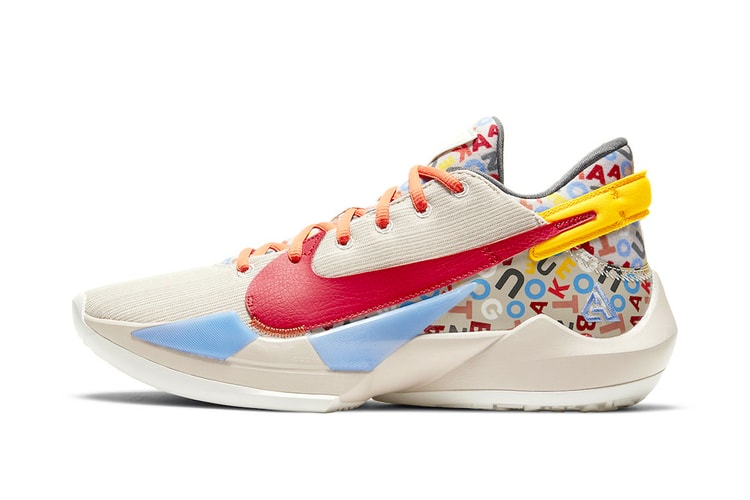 The Latest Nike Zoom Freak 2 Is Dressed in Alphabet-Lettering Honoring the 'Greek Freak'
