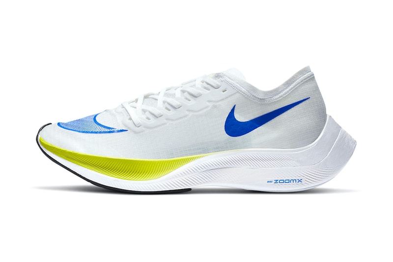 nike running zoomX white cyber release information blue black yellow when do they drop